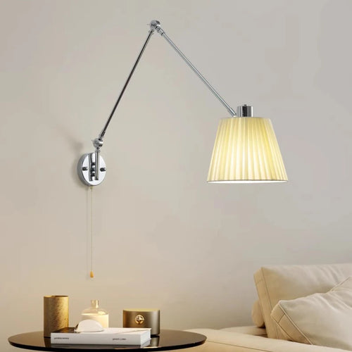 applique murale télescopique moderne bras basculant lampe rotative - vue 2 sur 11