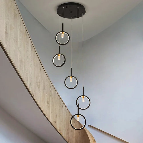 lustre moderne simple en forme trapézoïdale pour décoration intérieure - vue 4 sur 12
