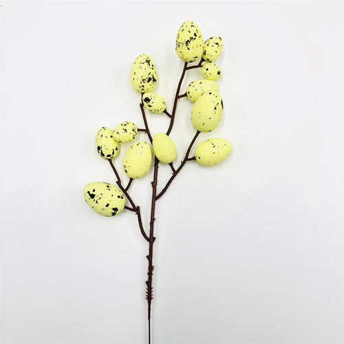 décoration œuf artificiel fleurs mousse pour pâques diy - vue 14 sur 17