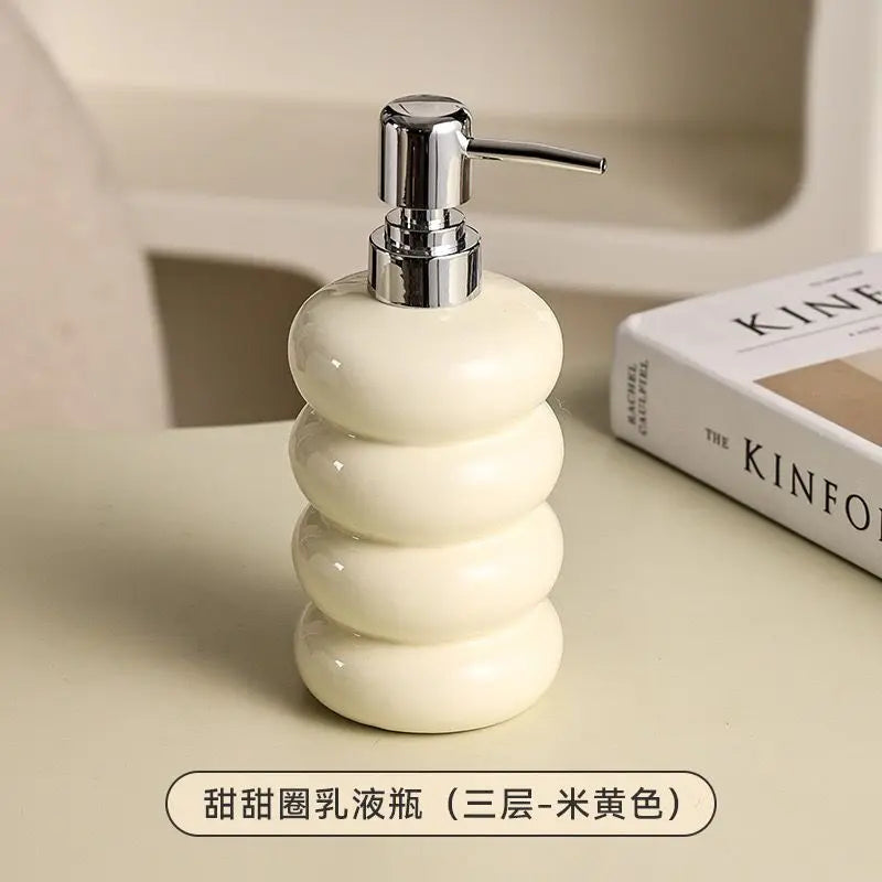 bouteille céramique pour désinfectant et distributeur de savon - vue 8 sur 12