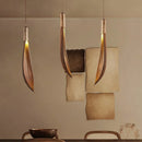 lustre japonais wabi-sabi art rétro feuille naturelle pour boutiques et restaurants
