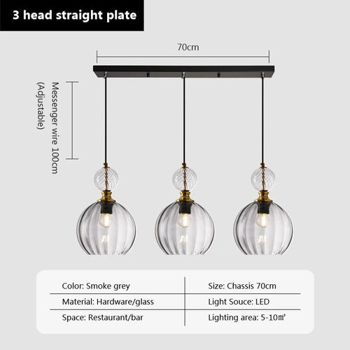 suspension bonbon verre luminaire déco maison - vue 14 sur 14
