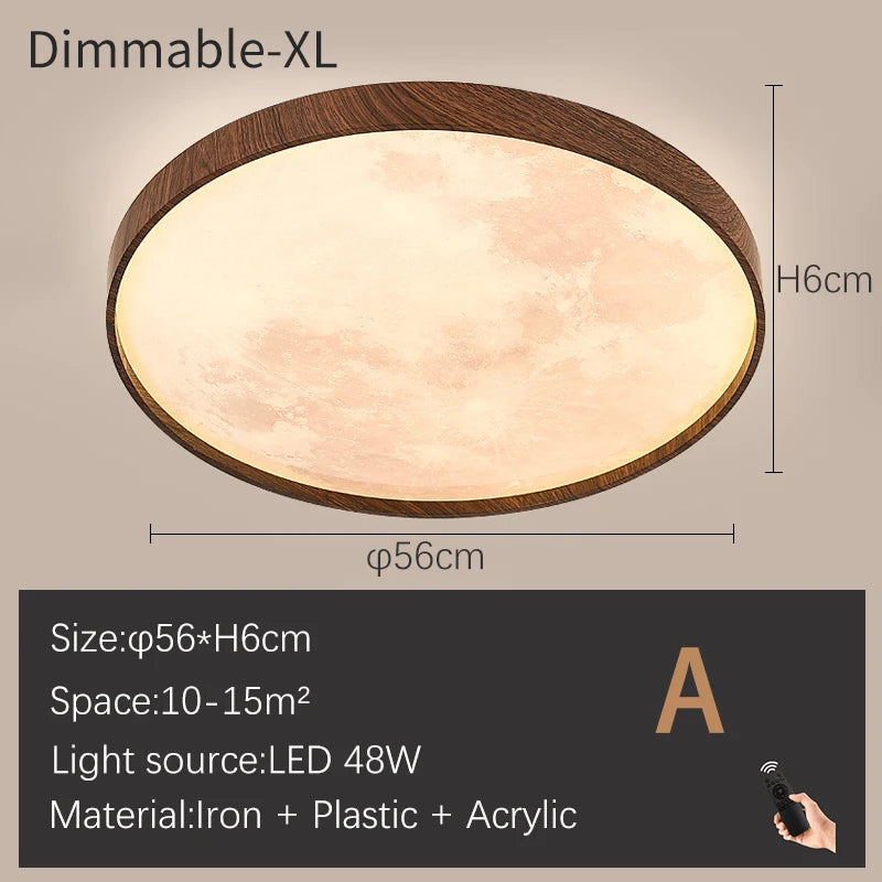 Plafonniers lune moderne LED à intensité variable - vue 14 sur 17