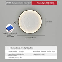 applique murale nordique moderne led rechargeable décorative