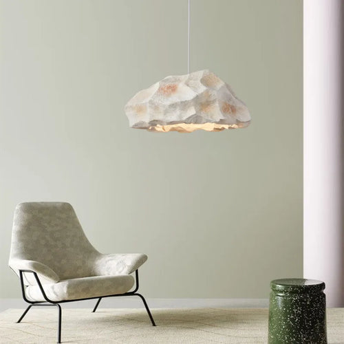 Suspension design nordique chambre Wabi Sabi LED lustre créatif décoration de la maison Restaurant Bar vestiaire luminaire - vue 5 sur 11