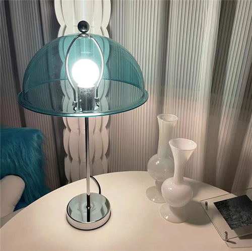 lampadaire led rétro en acrylique avec abat-jour coloré nordique - vue 20 sur 22