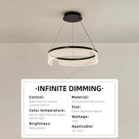 Circular Acrylic Living Room Pendant Light, Pendant Lamp Chandelier, Hanging Light Fittings, Hanging Light Pendant Lamp