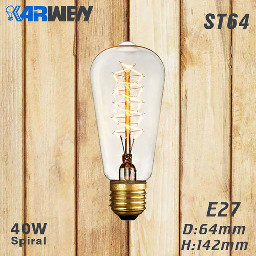 ampoule vintage edison à filament lot de six pièces - vue 13 sur 18