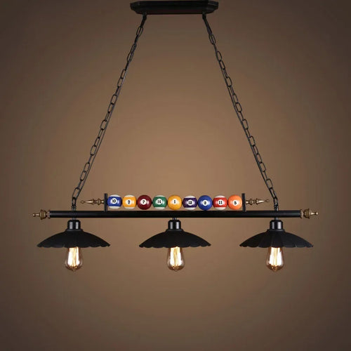 lustre rétro pour bar et billard décoration créative nostalgique - vue 4 sur 11