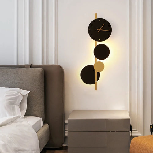 horloge murale led design nordique en acrylique pour décoration intérieure - vue 4 sur 7