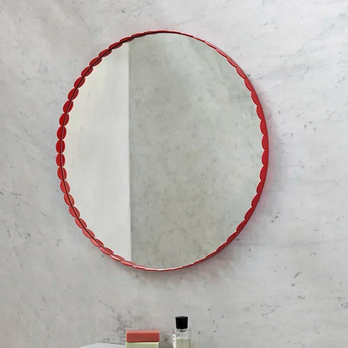 miroirs décoratifs rétro nordiques ronds personnalisés pour décoration intérieure - vue 5 sur 8