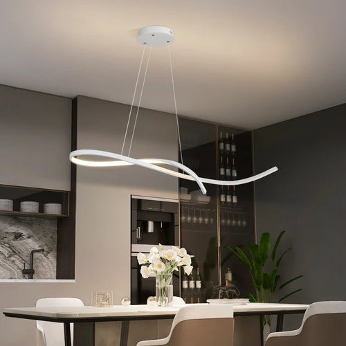 lustre moderne minimaliste pour éclairage intérieur design élégant - vue 3 sur 11