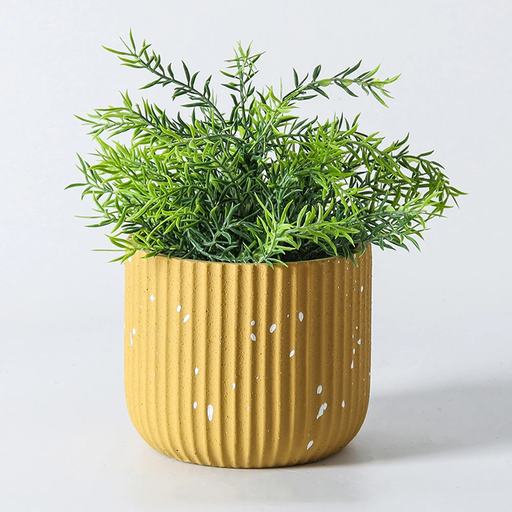 moule en silicone pour pot de fleurs design vertical en béton - vue 4 sur 9