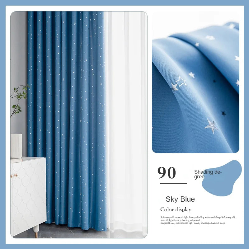 Rideau occultant plissé motif enfant salon chambre balcon - vue 9 sur 12