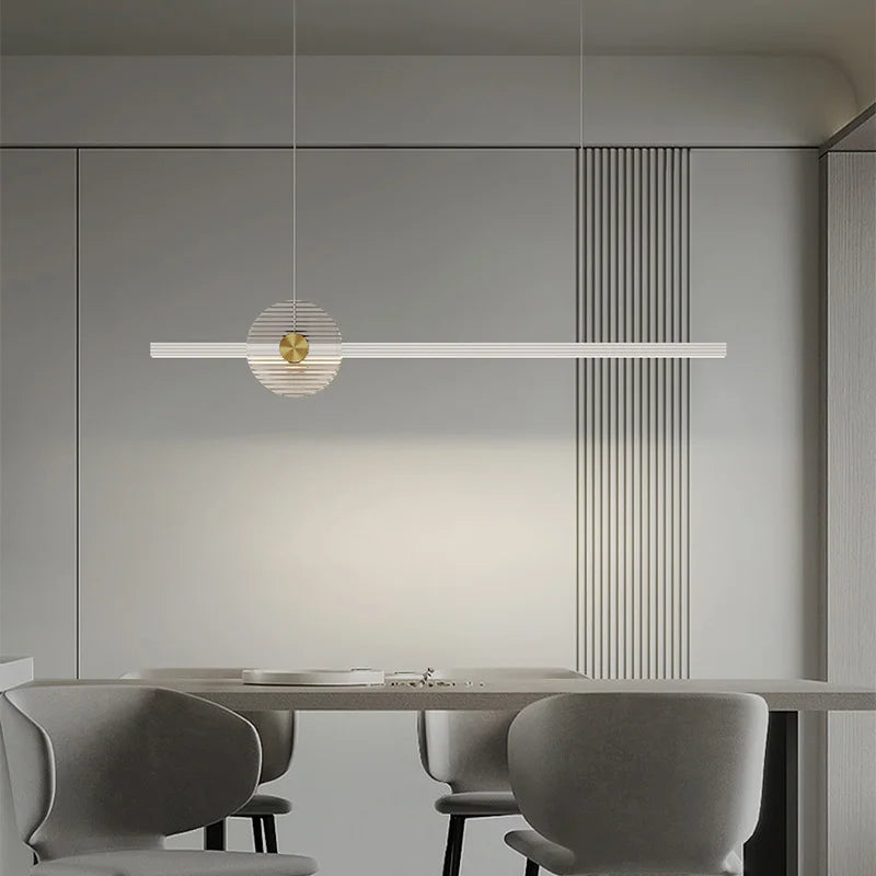 lustre moderne unique avec intensité variable pour ambiance élégante - vue 5 sur 10