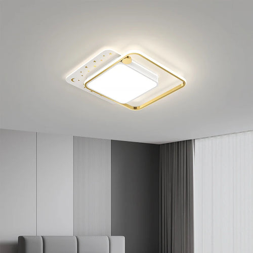 lustre moderne avec télécommande pour éclairage intérieur décoratif - vue 4 sur 15