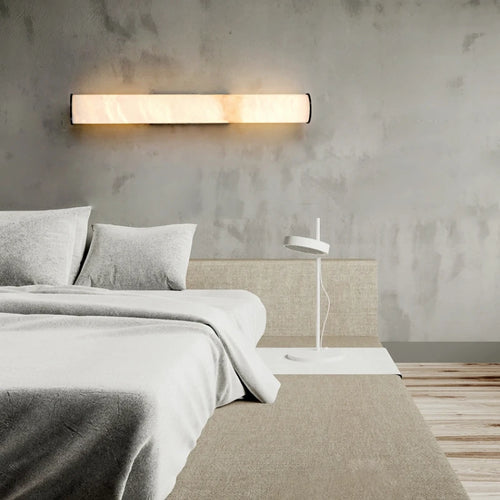 applique murale en marbre naturel avec éclairage led en cuivre - vue 4 sur 9
