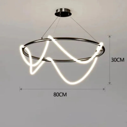 lustre design nordique à led intensité variable pour intérieur - vue 15 sur 25