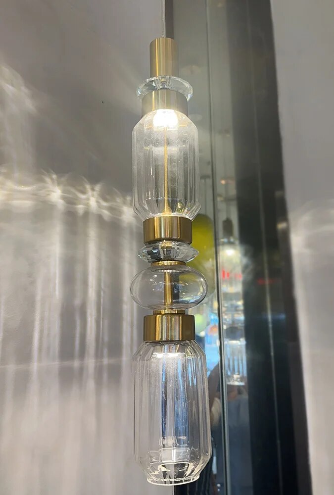 Suspension en verre de style européen et américain - vue 10 sur 11