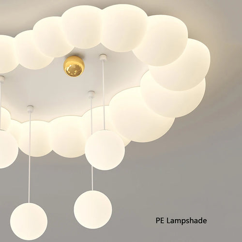 plafonnier nuage moderne pour chambre d'enfant et salon - vue 6 sur 10