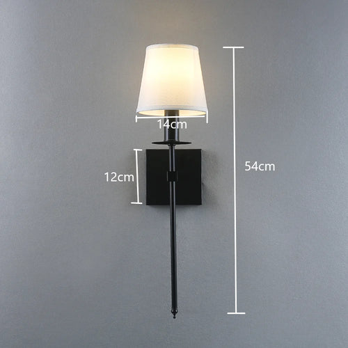 applique murale led américaine en fer galvanisé peinture cuisson - vue 8 sur 7