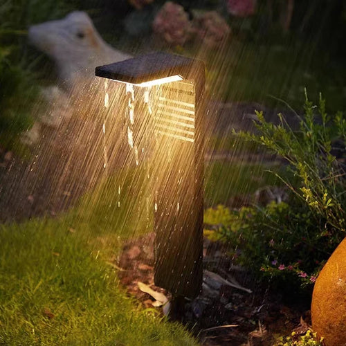 Lampe de jardin décoration extérieure lampe à gazon LED étanche pour cour voie paysage borne éclairage à énergie solaire - vue 5 sur 9