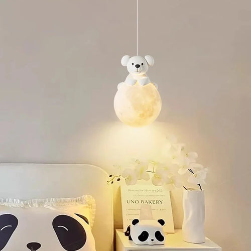 suspension chiot mignon pour décoration chambre enfant lumineux - vue 2 sur 8