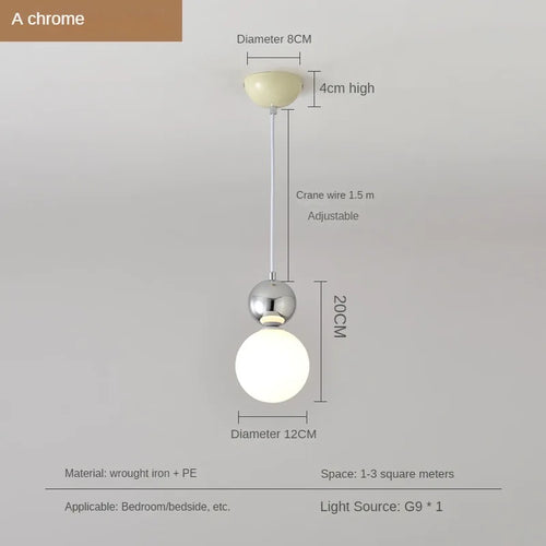 lustre nordique moderne en forme de gourde créative pour intérieur - vue 11 sur 12