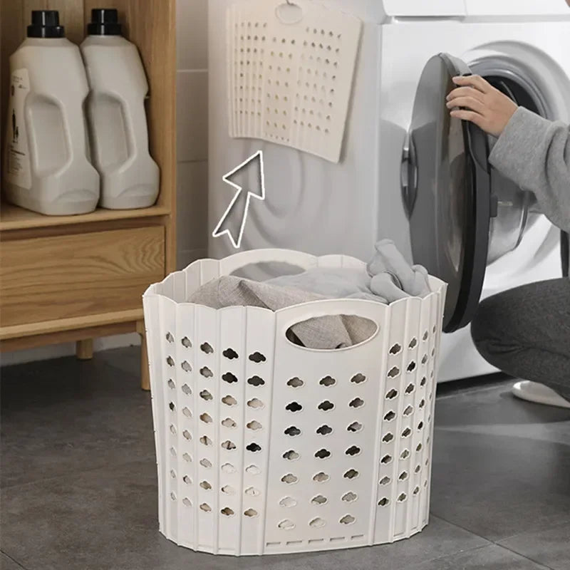 panier pliable pour rangement vêtements et jouets - vue 2 sur 8