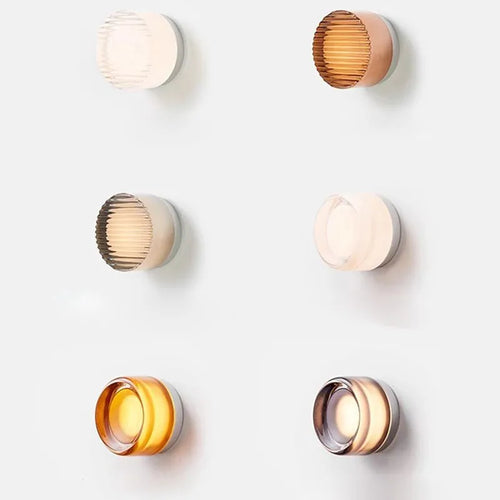 Applique murale LED moderne en gelée d'ambre - vue 3 sur 12