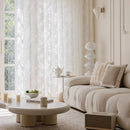 Voilage tulle motif papillons pour chambre fille salon