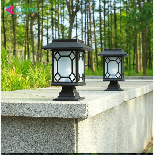 lanterne solaire rétro pour jardin et allée extérieure - vue 4 sur 8