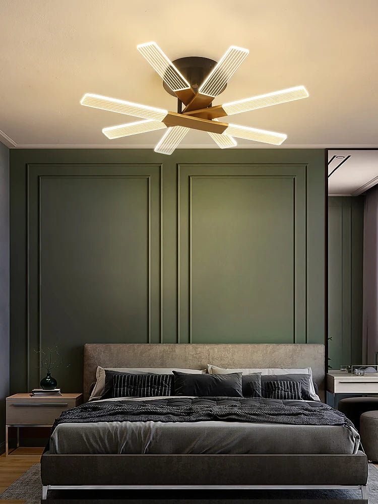 plafonnier led design en acrylique pour intérieur élégant - vue 5 sur 9