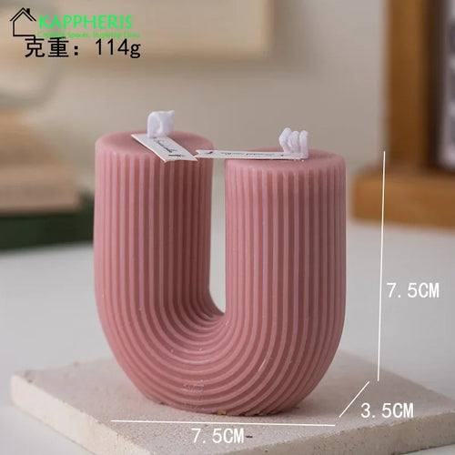 bougies parfumées en forme de u lot de cadeaux pour invités décoratives - vue 11 sur 10