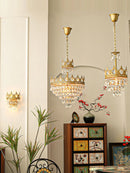 lustre en cristal k9 dimmable pour un éclairage élégant