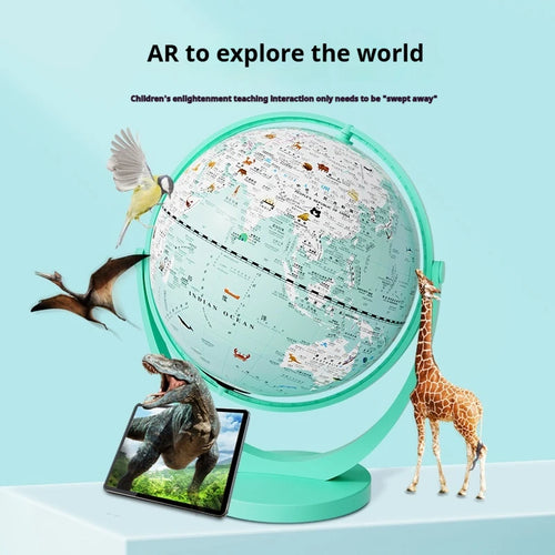 globe terrestre intelligent rotatif avec carte géographique décoratif éducatif - vue 10 sur 18