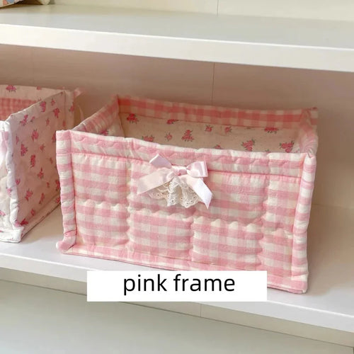 panier de rangement carré mignon pour décoration maison - vue 12 sur 13