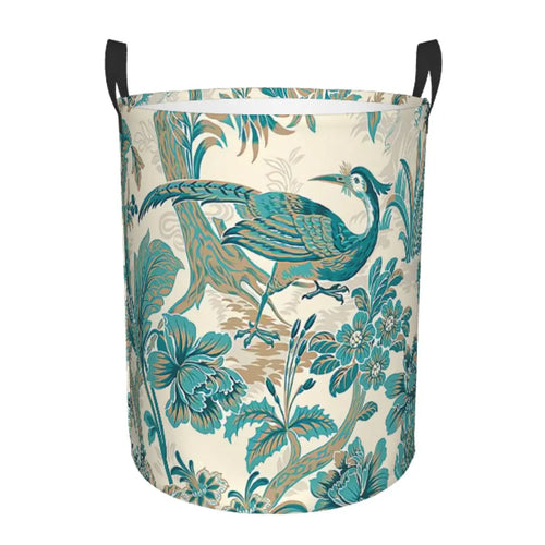 panier à linge pliable personnalisé classique en toile de jouy pour jouets - vue 27 sur 29
