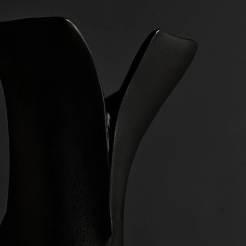 vase en céramique géométrique pour décoration et arrangements floraux - vue 2 sur 8