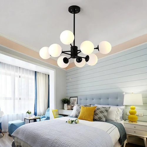 lustre moderne en verre pour intérieur lumineux - vue 5 sur 13