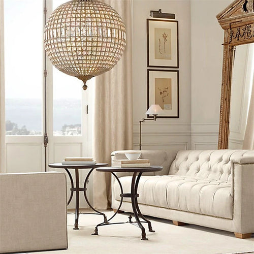 suspension en cristal k9 style médiévale française pour décoration intérieure - vue 3 sur 8