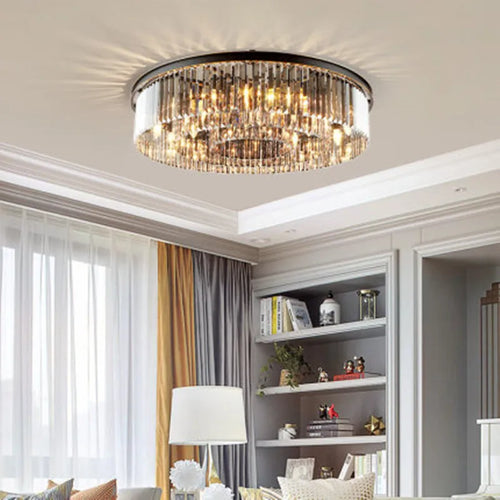 plafonnier moderne en cristal pour éclairage intérieur décoratif - vue 5 sur 6