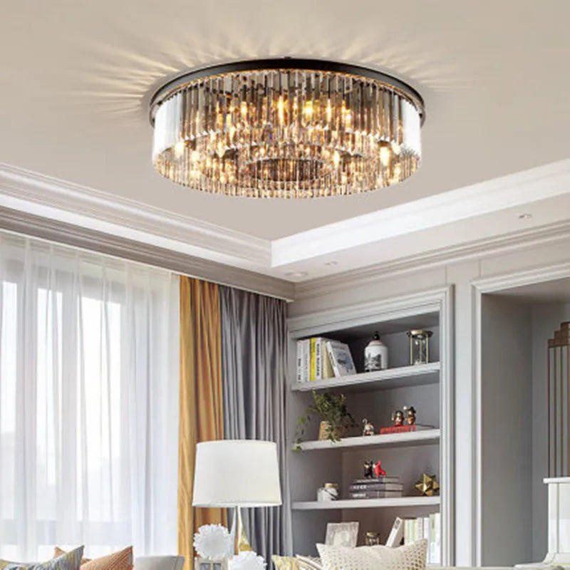 plafonnier moderne en cristal pour éclairage intérieur décoratif - vue 4 sur 6