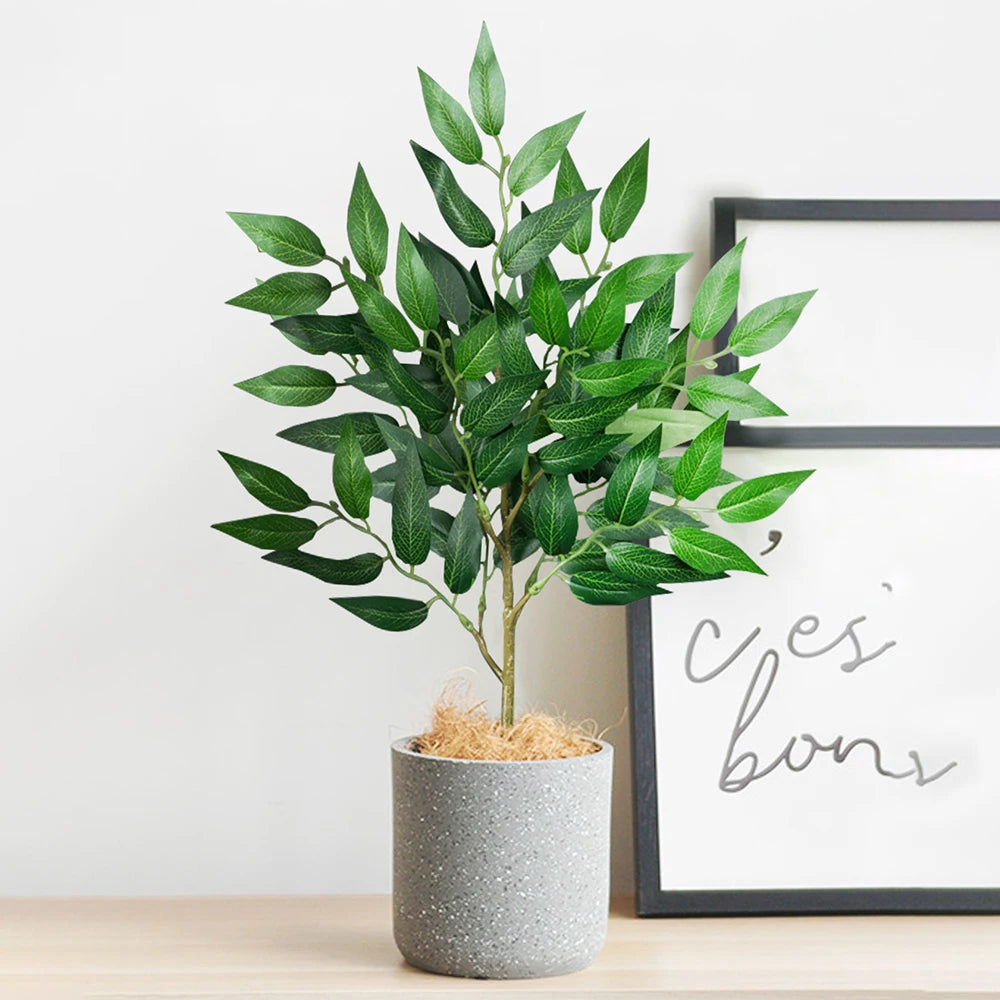 plantes artificielles eucalyptus saule tropical décoration intérieure et extérieure - vue 6 sur 9