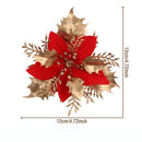décoration suspendue fleur pailletée pour arbre de noël