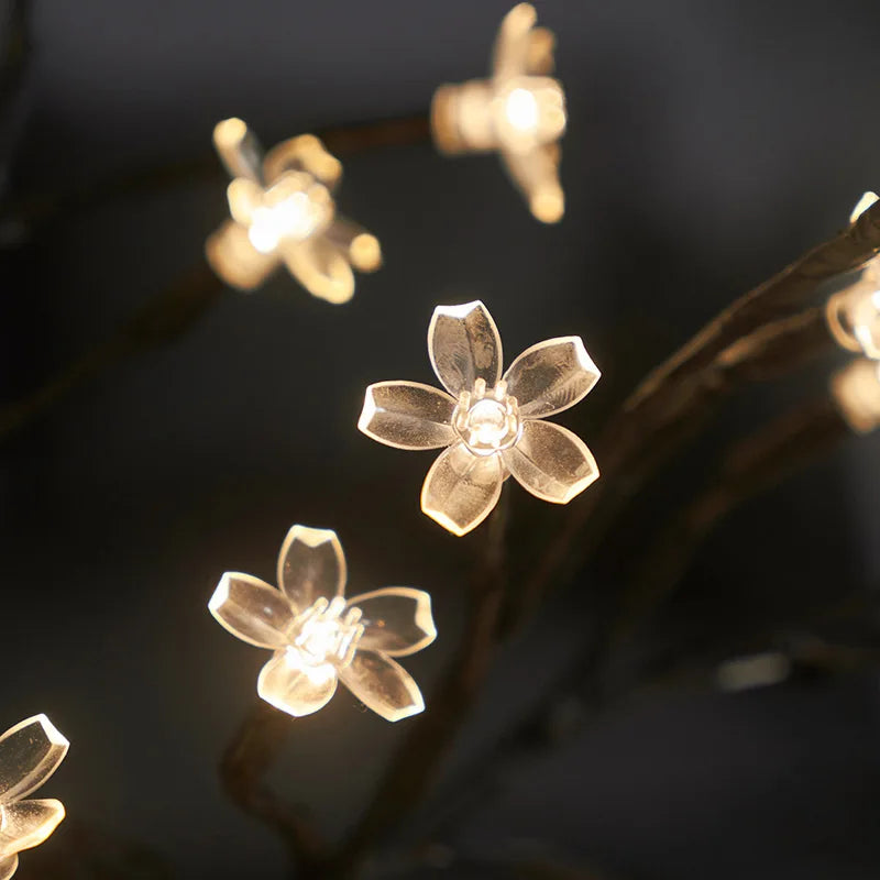 Veilleuses LED Cerisier Fleur Arbre Lampe Bureau Maison Chambre Décor - vue 6 sur 7