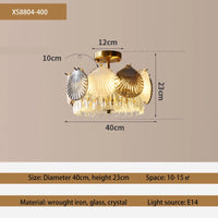 lustre design moderne cristal français led créatif