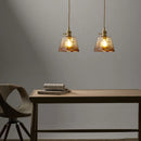suspension moderne en verre avec led pour décoration intérieure