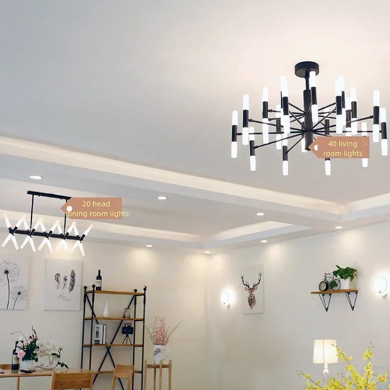 suspension moderne en acrylique pour décoration intérieure élégante - vue 4 sur 18