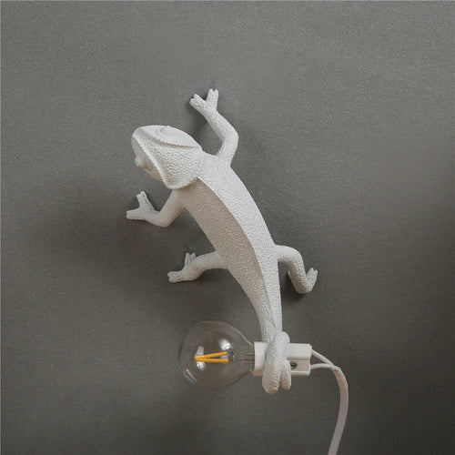 applique murale lézard mignon en résine luminaire de nuit - vue 9 sur 11